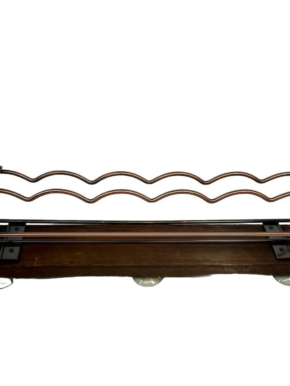 Sierra Nevada 6 Beer Bottle Floating Bar Shelf Rack Wood Copper Window Mounted